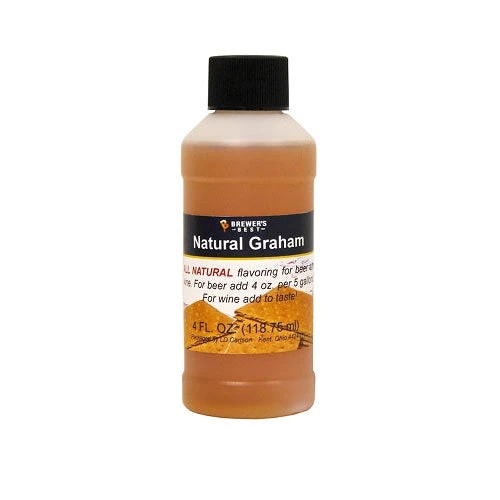Natural Graham Flavor Extract - 4 Oz. 1 Natural Graham Flavor Extract - 4 Oz.