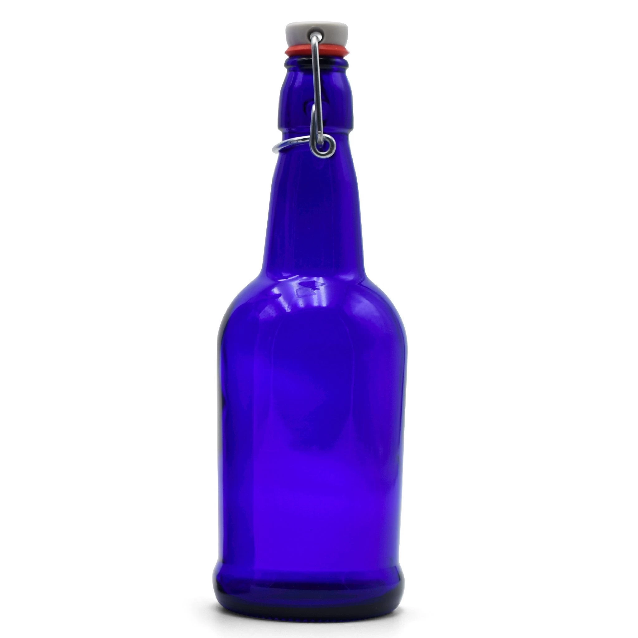 Cobalt EZ Cap Bottles W/ Swing Tops - 16 Oz 2 Cobalt EZ Cap Bottles W/ Swing Tops - 16 Oz - Image 2