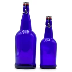 Cobalt EZ Cap Bottles W/ Swing Tops - 16 Oz 9 Cobalt EZ Cap Bottles W/ Swing Tops - 16 Oz -Wine Making Equipment 41011 Cobalt EZ Cap Bottles Swing Tops pair closed 1c48b0c5 15df 4e4f 800a dd4f26ce5c4d