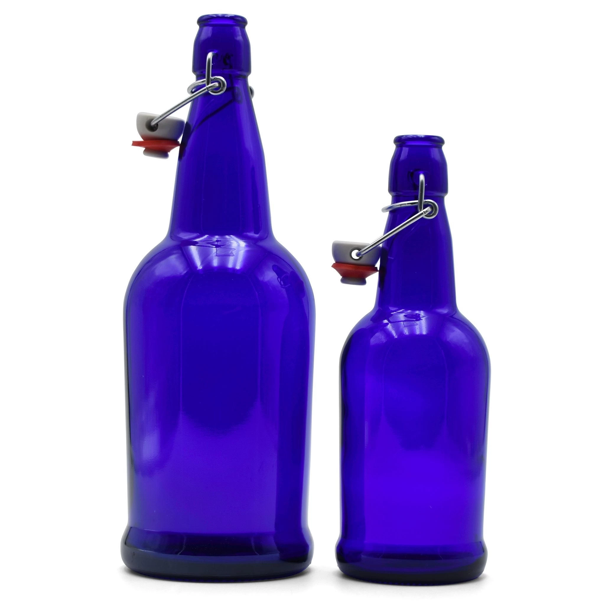 Cobalt EZ Cap Bottles W/ Swing Tops - 16 Oz 4 Cobalt EZ Cap Bottles W/ Swing Tops - 16 Oz - Image 4