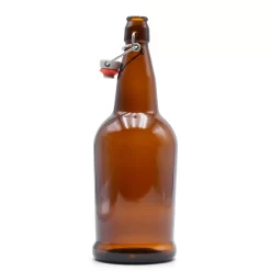 Brown EZ Cap Bottles W/ Swing Top - 1 Liter