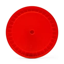 Undrilled Lid With Gasket For 6.5 Gallon Bucket - Red