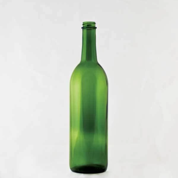 750 Ml Green Claret Wine Bottles - Screw Top, 12 Per Case 1 750 Ml Green Claret Wine Bottles - Screw Top, 12 Per Case