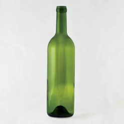 750 Ml Green Punted Bordeaux Wine Bottles, 12 Per Case