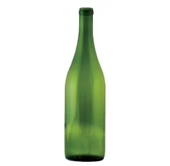 750 Ml Green Burgundy Wine Bottles, 12 Per Case