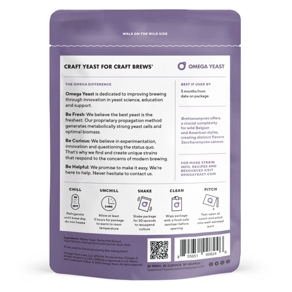 Omega Yeast OYL-202 Brettanomyces Bruxellensis 2 Omega Yeast OYL-202 Brettanomyces Bruxellensis - Image 2