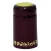 Burgundy With Gold Grapes PVC Capsules - 62 Ct.