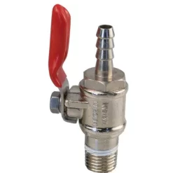 Shutoff Valve W/ Check - 1/4" Barb