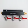 CO2 Distributor 3-Way W/ 1/4" MFL Shutoffs Lead-Free