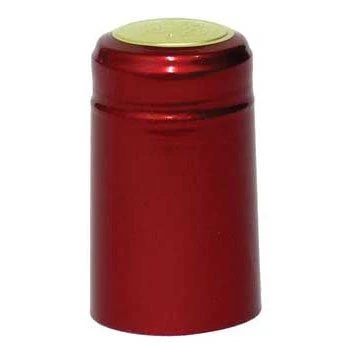 Metallic Ruby Red PVC Shrink Capsules - 62 Ct. 1 Metallic Ruby Red PVC Shrink Capsules - 62 Ct.